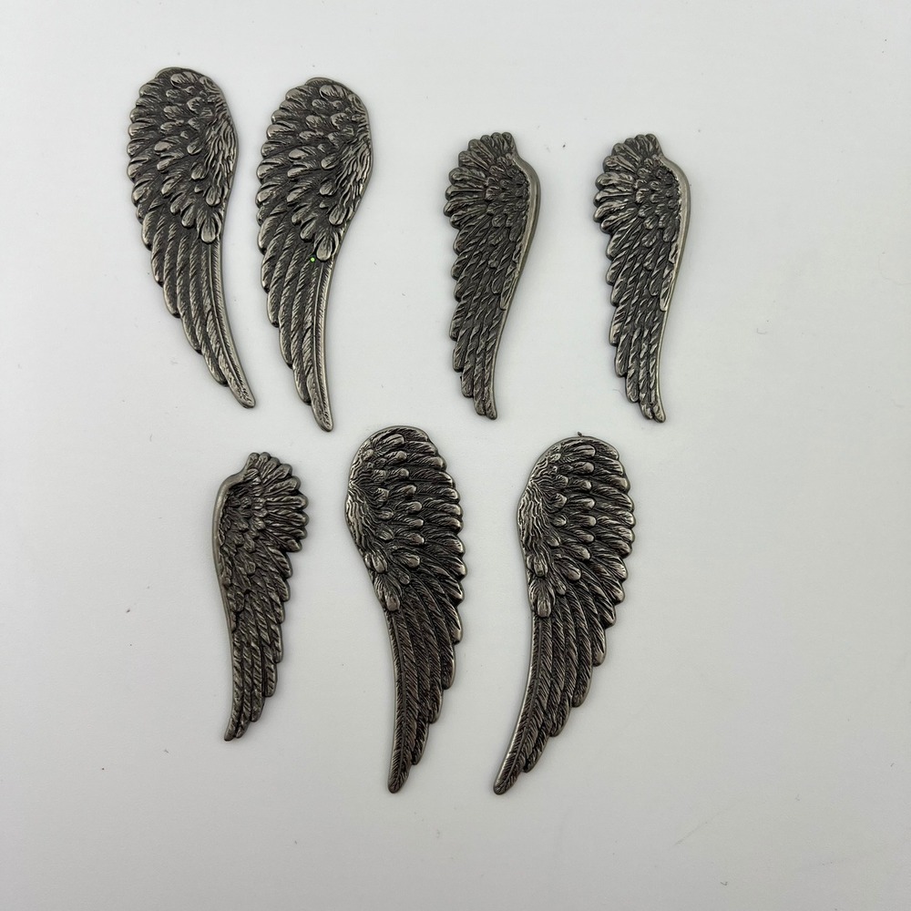Metal Angel‎ Wing Flatback Craft Findings Lot Gothic Cosplay Jewelry Supply